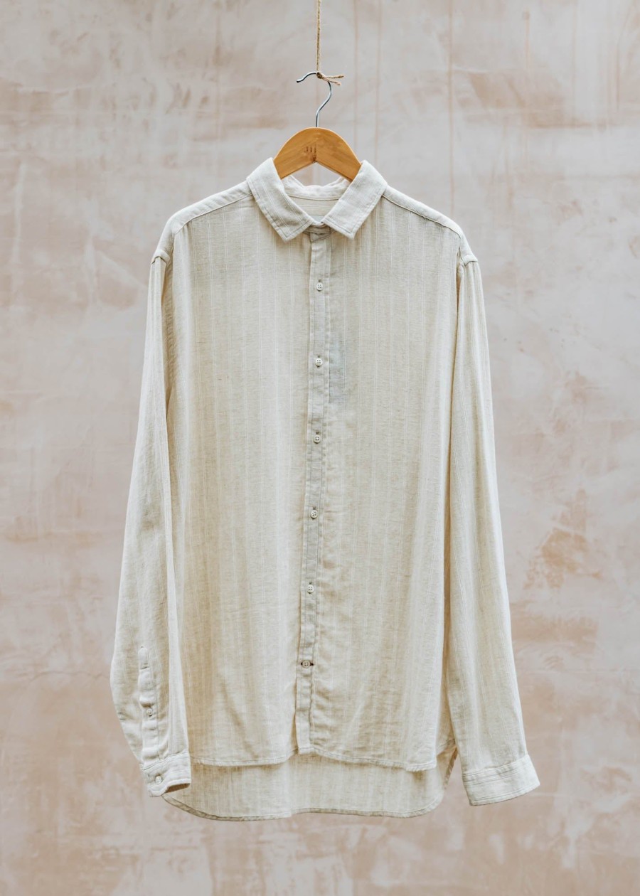 Clothing Oliver Spencer Shirts | Oliver Spencer Clerkenwell Tab Shirt In Cream