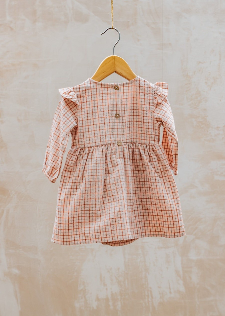 Children Lil' Atelier Babies' Clothing | Lil' Atelier Babies' Body Dress In Baked Clay