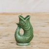 Interiors The Gluggle Jug Factory Decorative | Green Mini Gluggle Jug