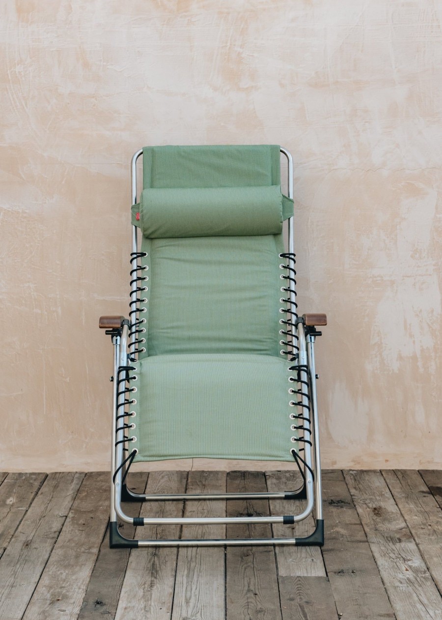 Outdoor Living Fiam Spa Metal Furniture | Xxl Aluminium Movida Armchair In Sage Green