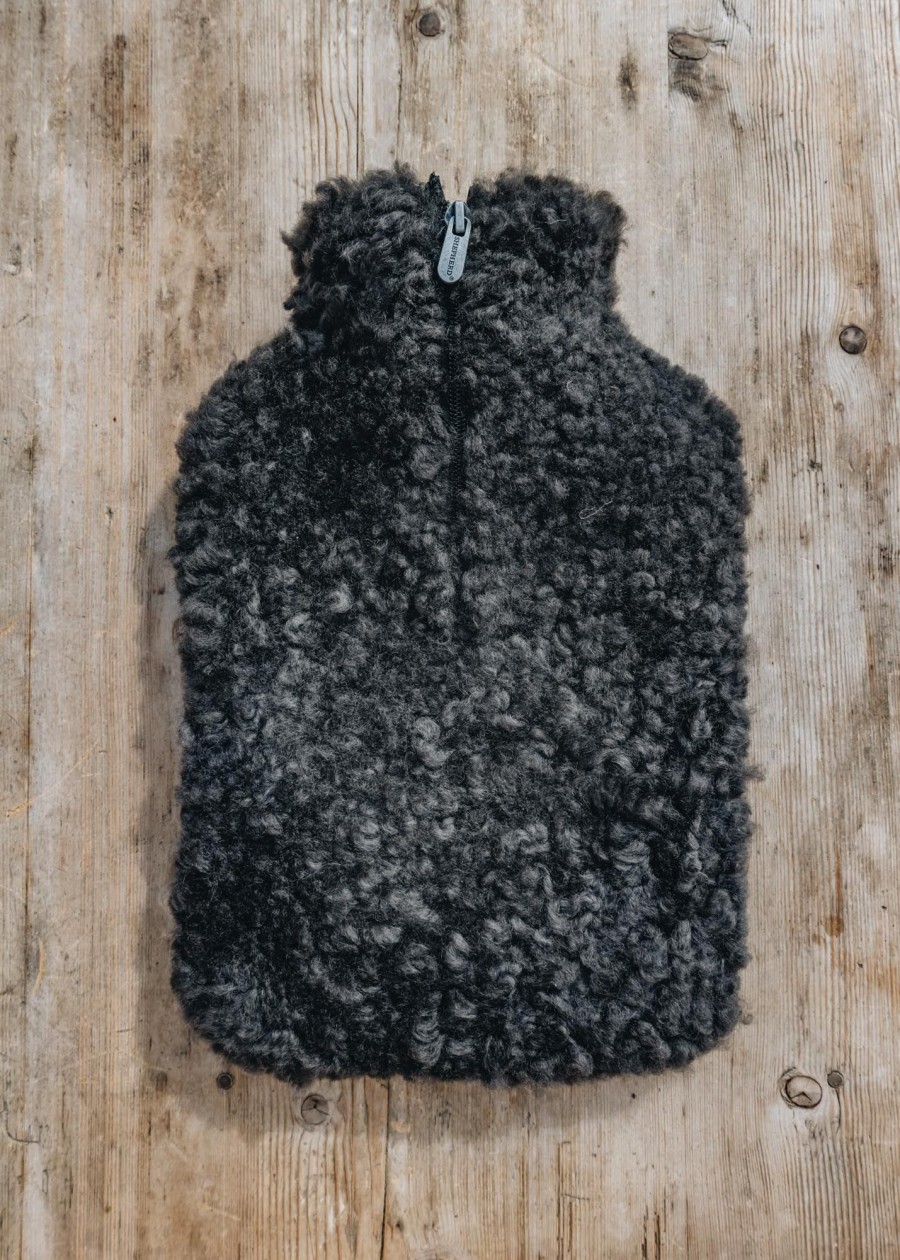 Interiors Shepherd of Sweden Sheepskin | Shepherd Of Sweden Sheepskin Hot Water Bottle In Carbon