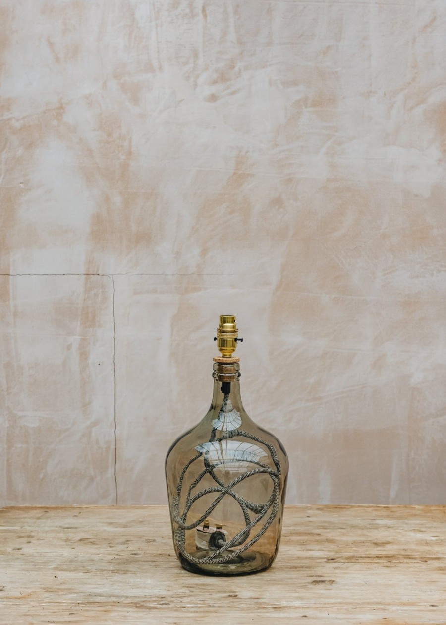 Interiors Jarapa Lighting | Jarapa Garrafa Bottle Lamp In Smoke