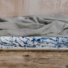 Interiors Ivan Ros Dining | Ivan Ros Blue Splatter Rectangular Serving Platter