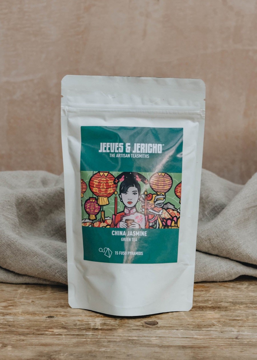 Food & Drink Jeeves & Jericho Tea & Coffee | China Jasmine Green Tea, 15 Fuso Pyramid Pouch