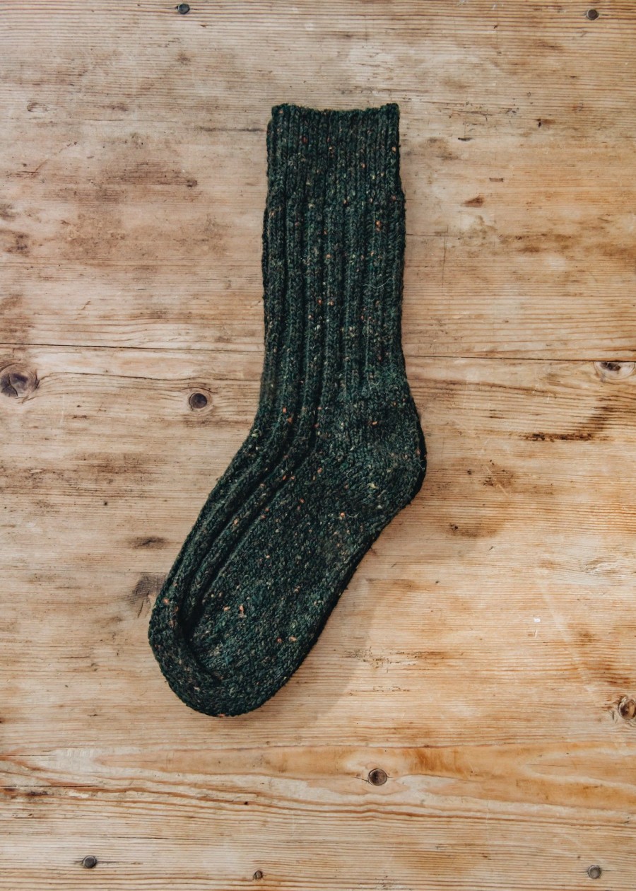 Clothing Two Left Feet Agencies Accessories | Traditional Socks In Dark Green