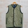 Clothing Lavenham Outerwear & Coats | Lavenham Dry Waxed Unwadded Gilet In Army