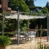 Outdoor Living Harrod Horticultural Metal Furniture | Buy Pergola With Ivory Awning