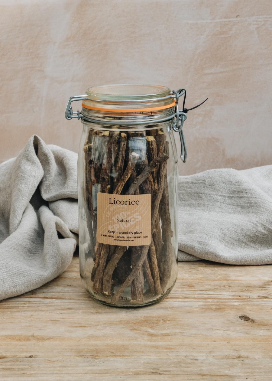 Food & Drink Le Monde en Tube Herbs & Spices | Le Monde En Tube Liquorice Sticks In Mason Jar