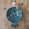 Interiors Les Ottomans Decorative | Les Ottomans Blue Mermaid Ceramic Bowl