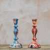 Interiors Burford Garden Co. Decorative | Short Lacquered Candlestick