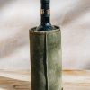 Interiors KYWIE Dining | Kywie Sheepskin Wine Cooler In Khaki Suede