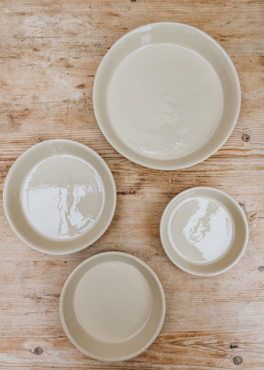 Interiors Bergs Potter Houseplants & Pots | Sand Glazed Copenhagen Saucers