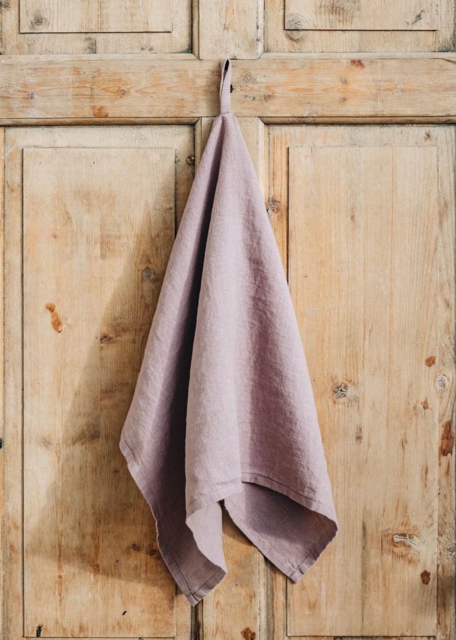 Interiors Burford Garden Co. Kitchen | Burford Ashes Of Roses Linen Kitchen Towel