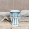 Interiors Chabi Chic Dining | Beldi Tanger Blue And Grey Point Cup