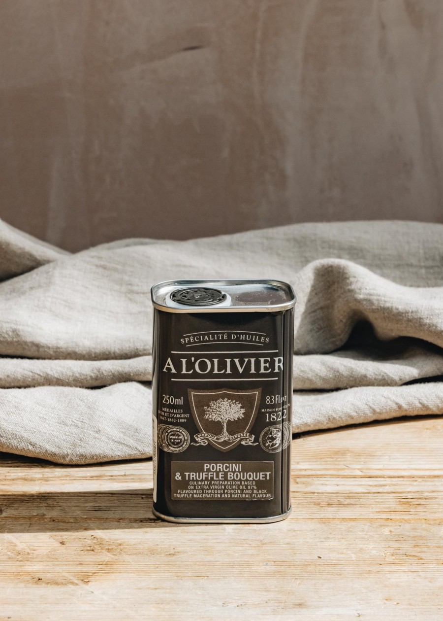 Food & Drink Al'Olivier Oils & Vinegars | A L'Oliver Porcini Mushroom And Truffle Infused Oil In Tin