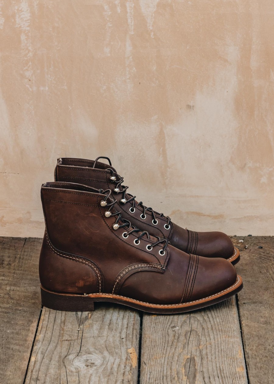 Clothing Red Wing Footwear | Red Wing 8111 Iron Ranger Boots In Amber Harness Leather