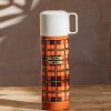 Outdoor Living Thermos Drinkware | Thermos Revival Stainless Steel Flask Orange Plaid 500Ml