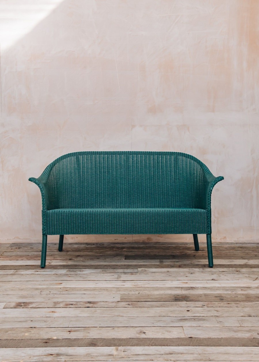 Interiors Lloyd Loom Sofas | Lloyd Loom Sofa In Teal