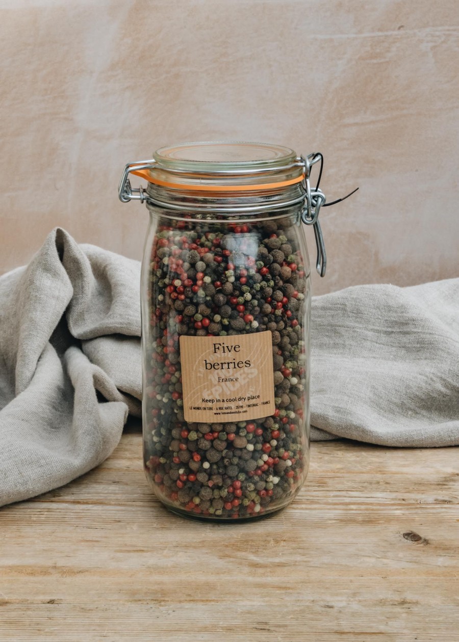 Food & Drink Le Monde en Tube Herbs & Spices | Le Monde En Tube Five Berries In Mason Jar