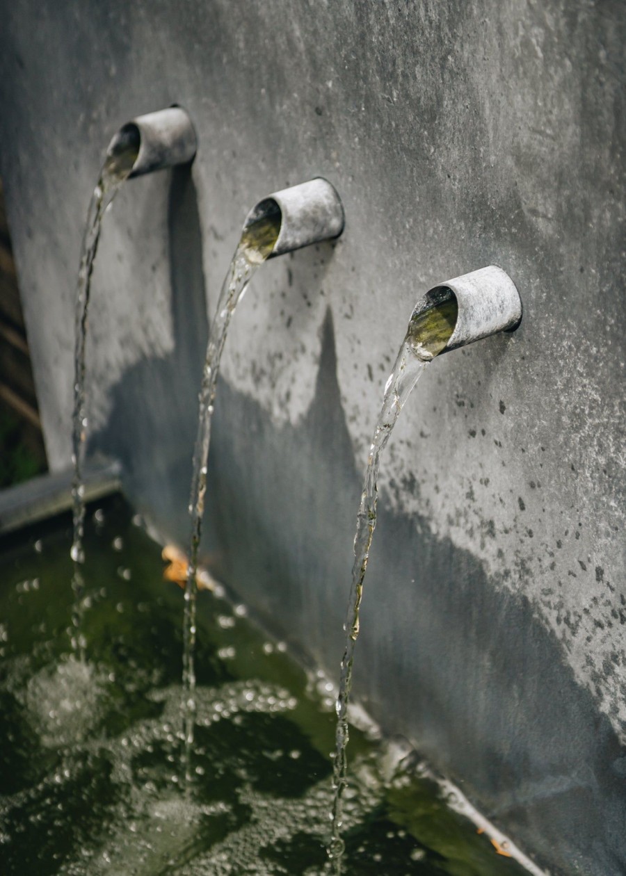 Gardening A Place in the Garden Water Features | Buy Trento Square Zinc Water Feature