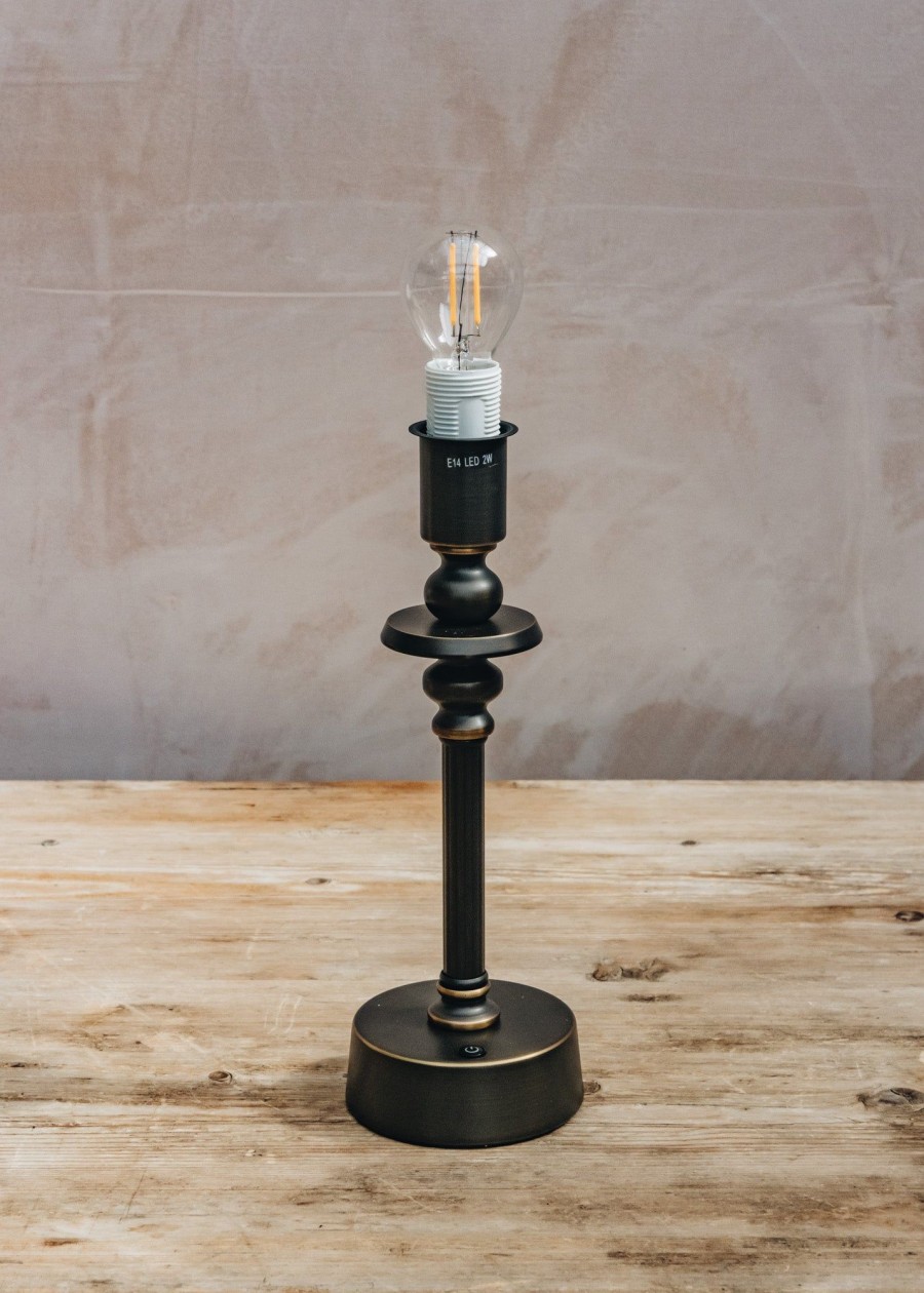 Interiors Burford Garden Co. Lighting | Pooky Rechargeable Phileas Bronze Table Lamp