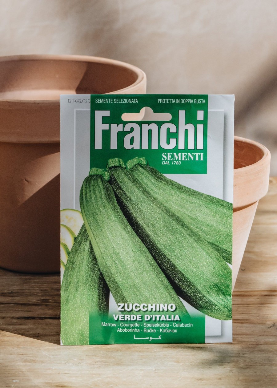 Plants Seeds of Italy Seeds | Franchi Courgette 'Verde Italia' Seeds