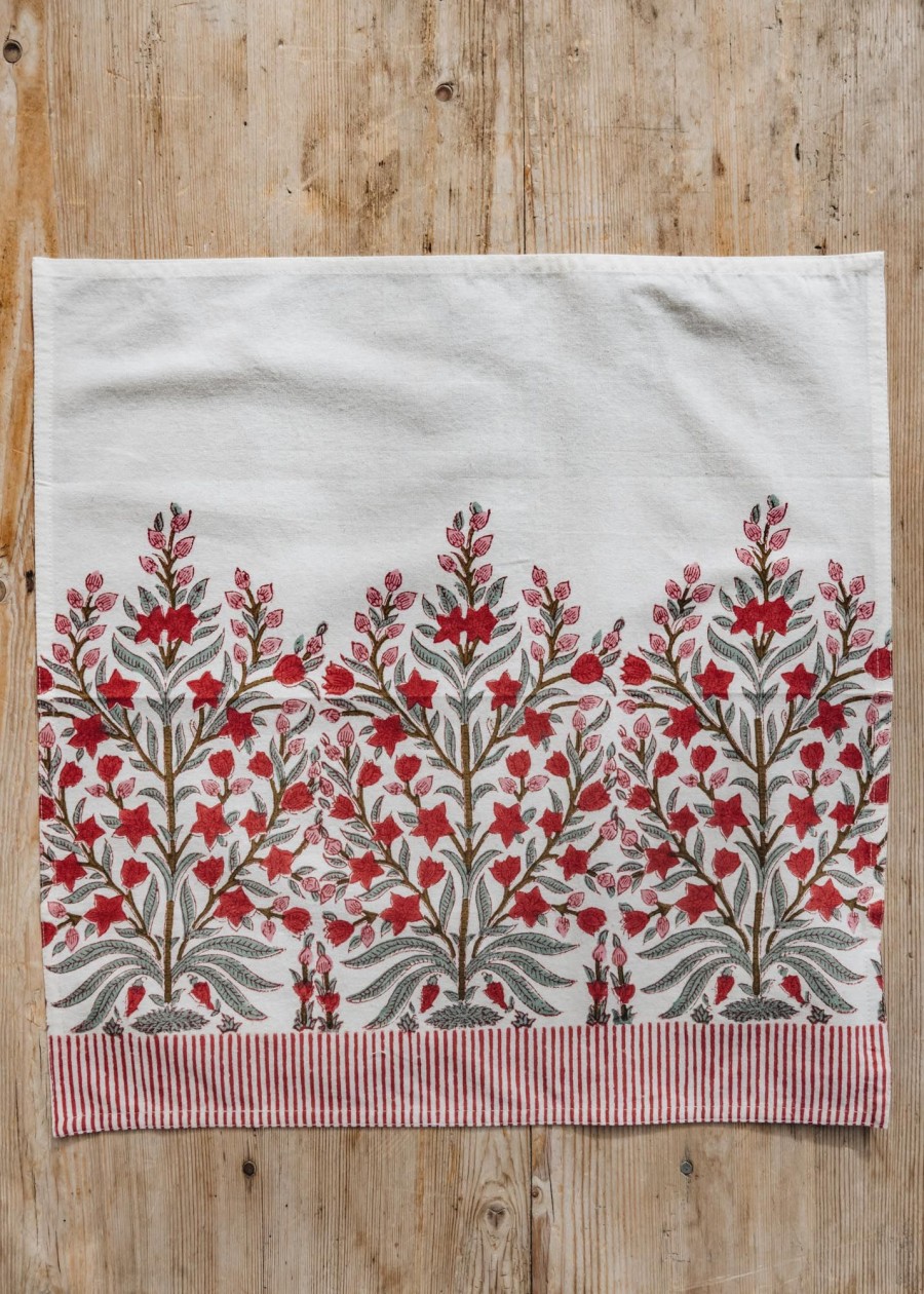 Interiors Bungalow Table Linen | Bungalow Jasmine Scarlet Napkin