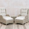 Outdoor Living Bramblecrest Woven Furniture | Bramblecrest For Burford Garden Co. Barley Deluxe Recliner Set