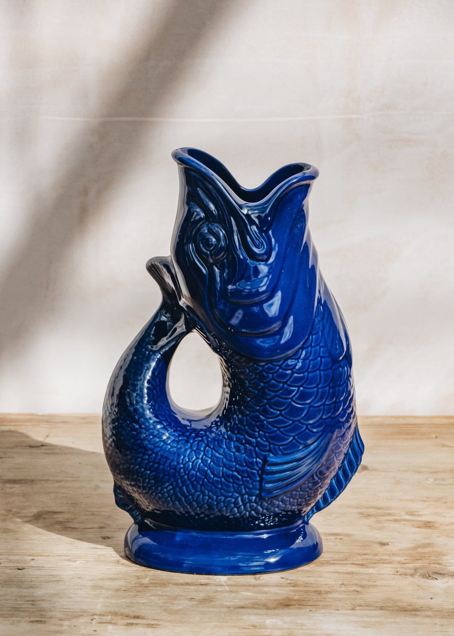 Interiors The Gluggle Jug Factory Decorative | Cobalt Blue Extra Large Gluggle Jug