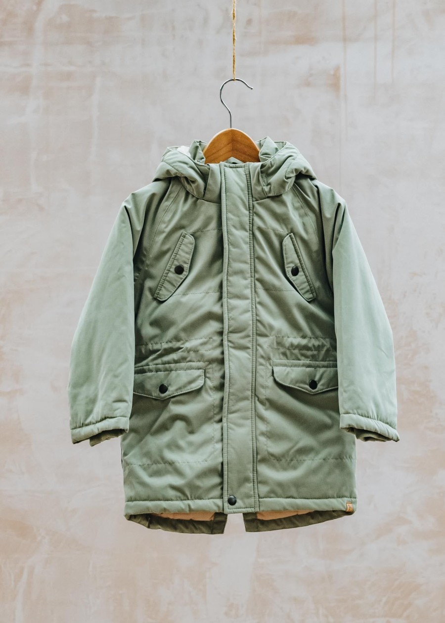 Children Lil' Atelier Children'S Clothing | Children'S Padded Jacket In Oil Green