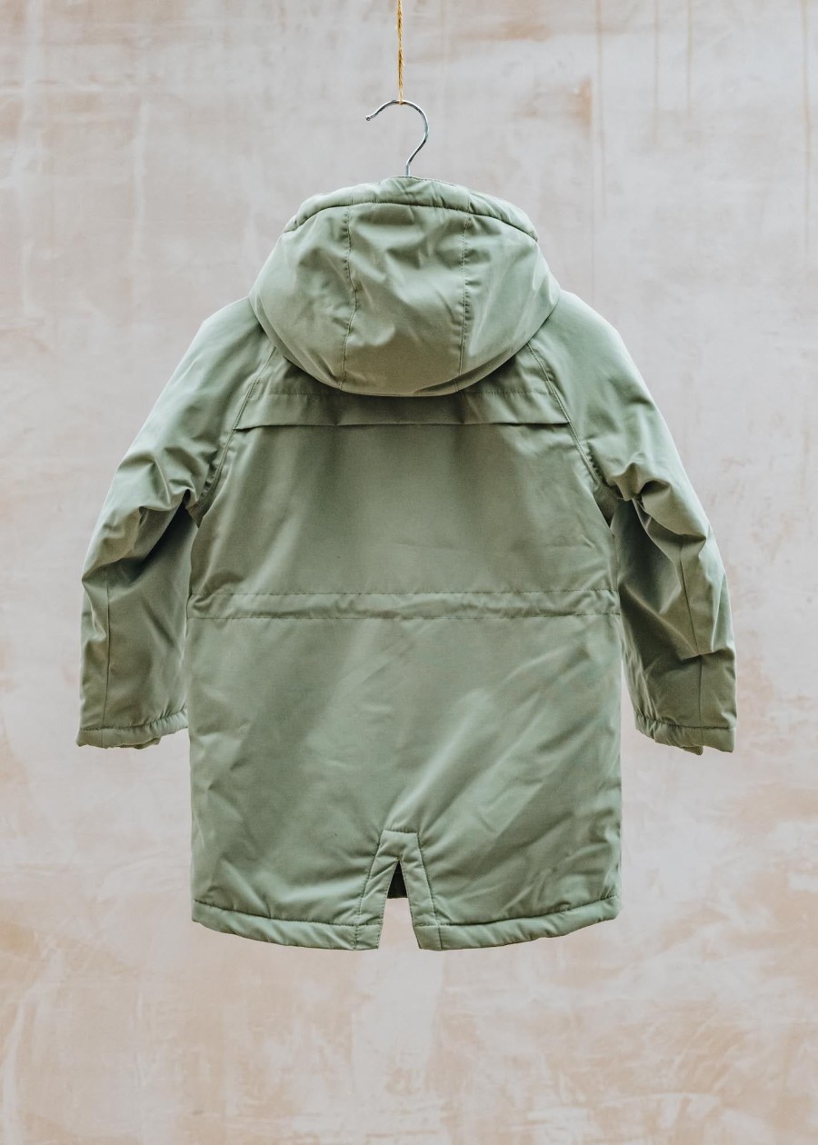 Children Lil' Atelier Children'S Clothing | Children'S Padded Jacket In Oil Green