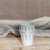 Interiors Chabi Chic Dining | Beldi Tanger Grey And Gold Point Cup Mm