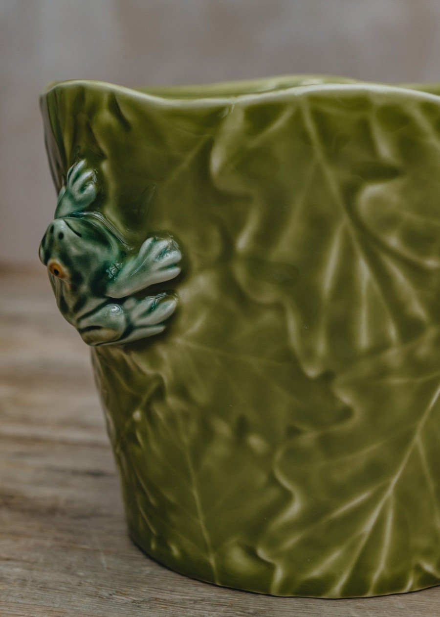 Interiors Bordallo Pinheiro Decorative | Bordhallo Pinheiro Frog Vase/Pot Cover