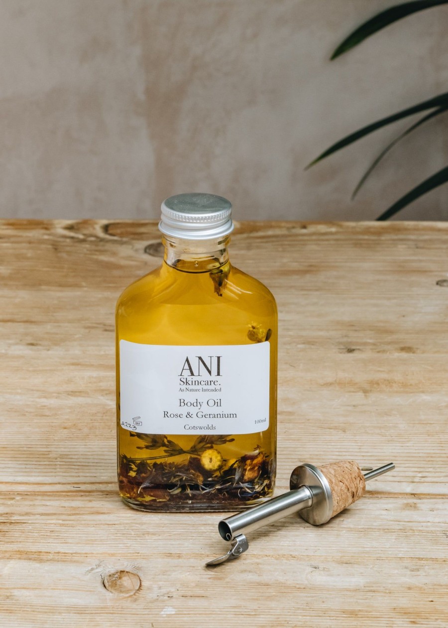 Interiors ANI Bath & Body | Rose And Geranium Body Oil