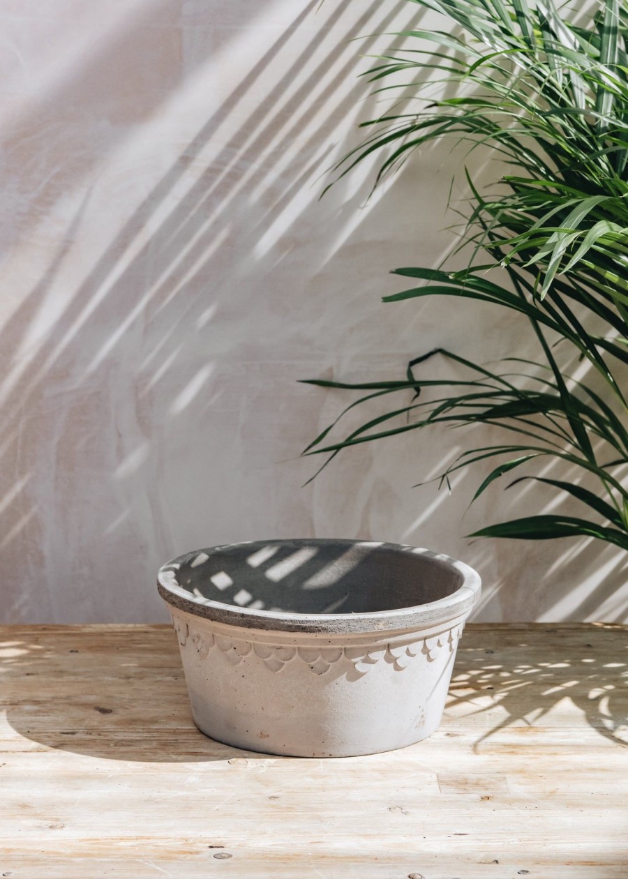 Interiors Bergs Potter Houseplants & Pots | Copenhagen Grey Low Pots