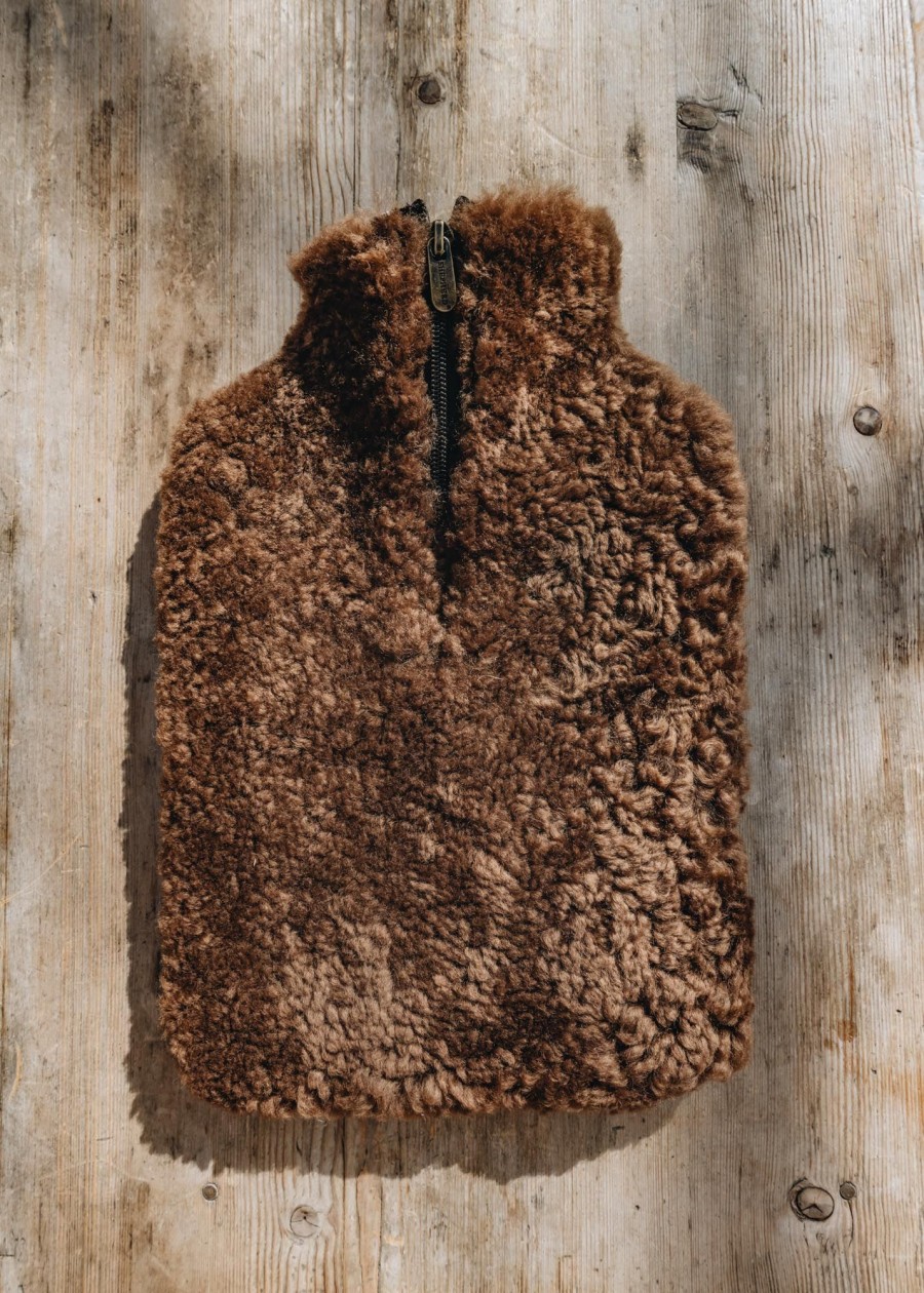 Interiors Shepherd of Sweden Sheepskin | Shepherd Of Sweden Sheepskin Hot Water Bottle In Rusty Brown