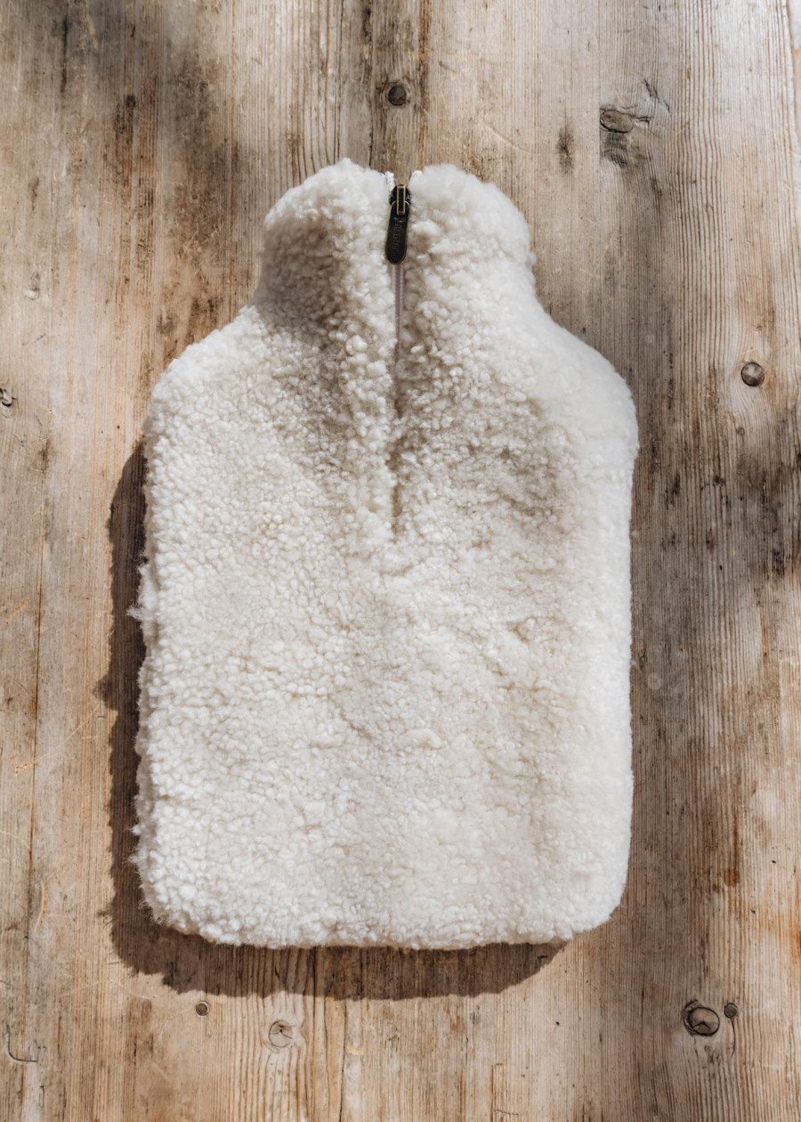 Interiors Shepherd of Sweden Sheepskin | Shepherd Of Sweden Sheepskin Hot Water Bottle In Creme