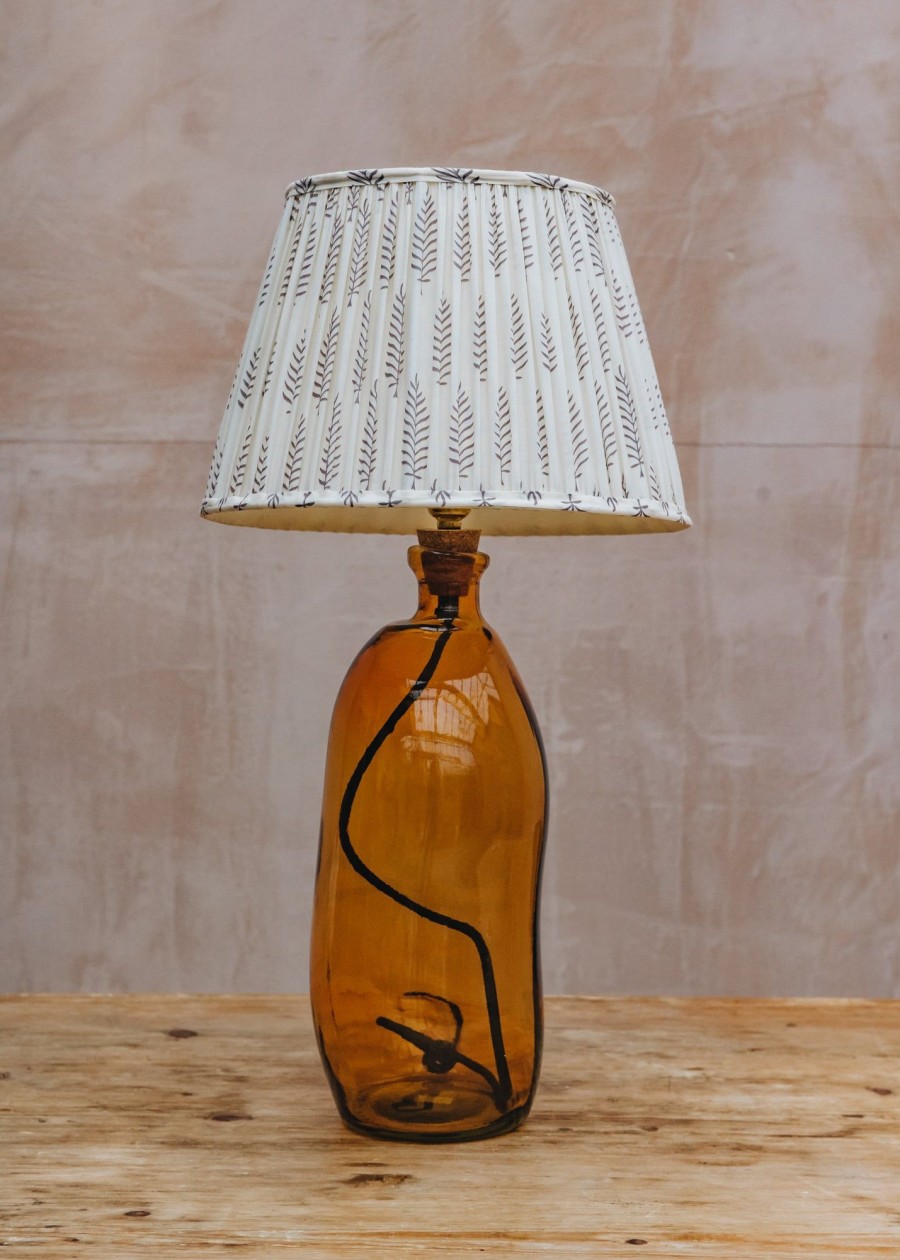 Interiors Jarapa Lighting | Jarapa Simplicity Lamp In Amber 41Cm