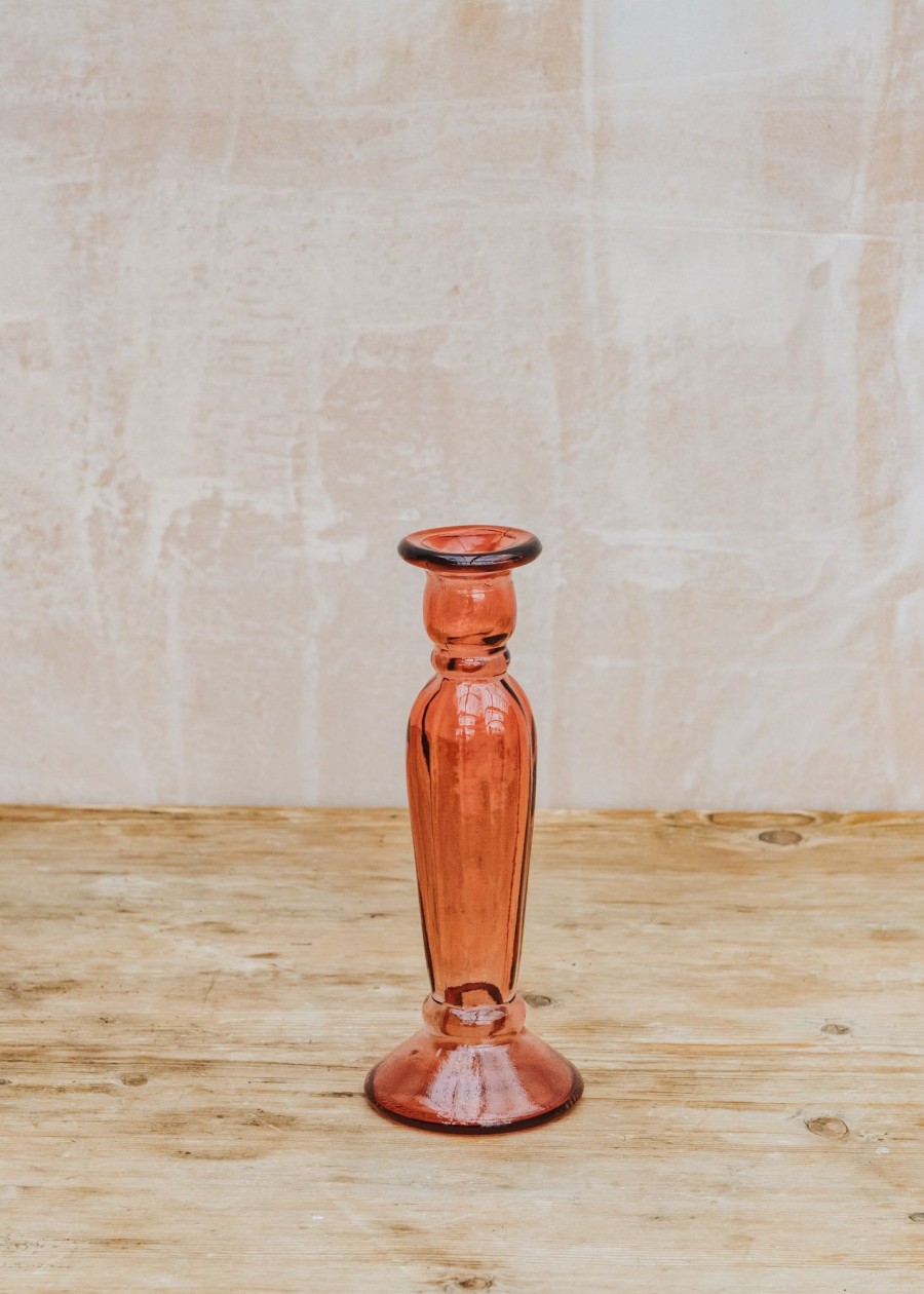 Interiors Jarapa Decorative | Jarapa Pink Candlestick 22Cm