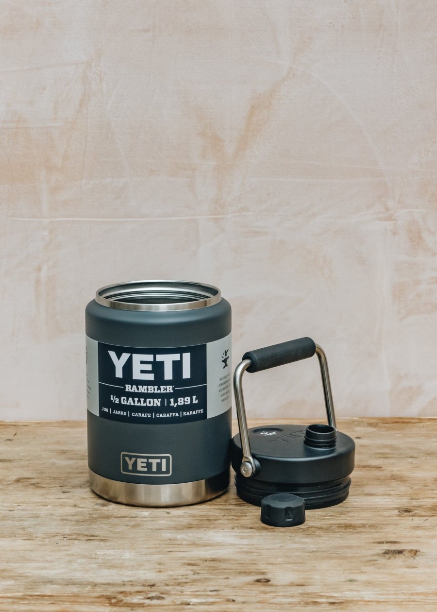 Outdoor Living YETI Drinkware | Yeti Rambler Jug Half Gallon In Charcoal