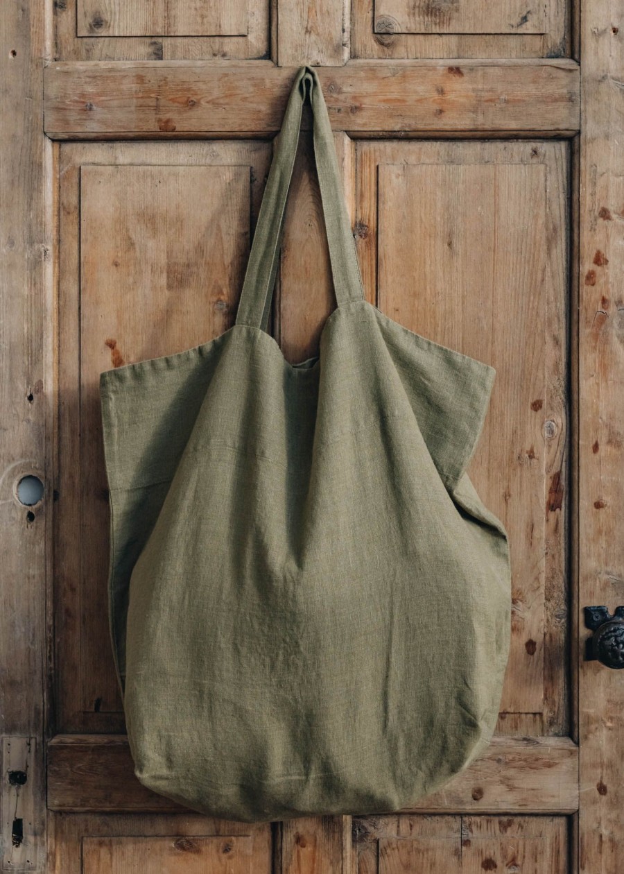 Clothing Burford Garden Co. Accessories | Burford Martini Olive Linen Bag