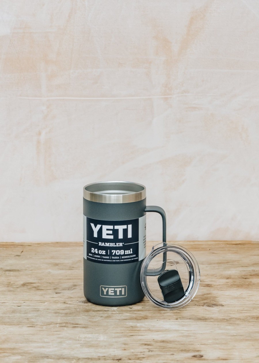 Outdoor Living YETI Drinkware | Yeti Rambler Mug 24Oz In Charcoal