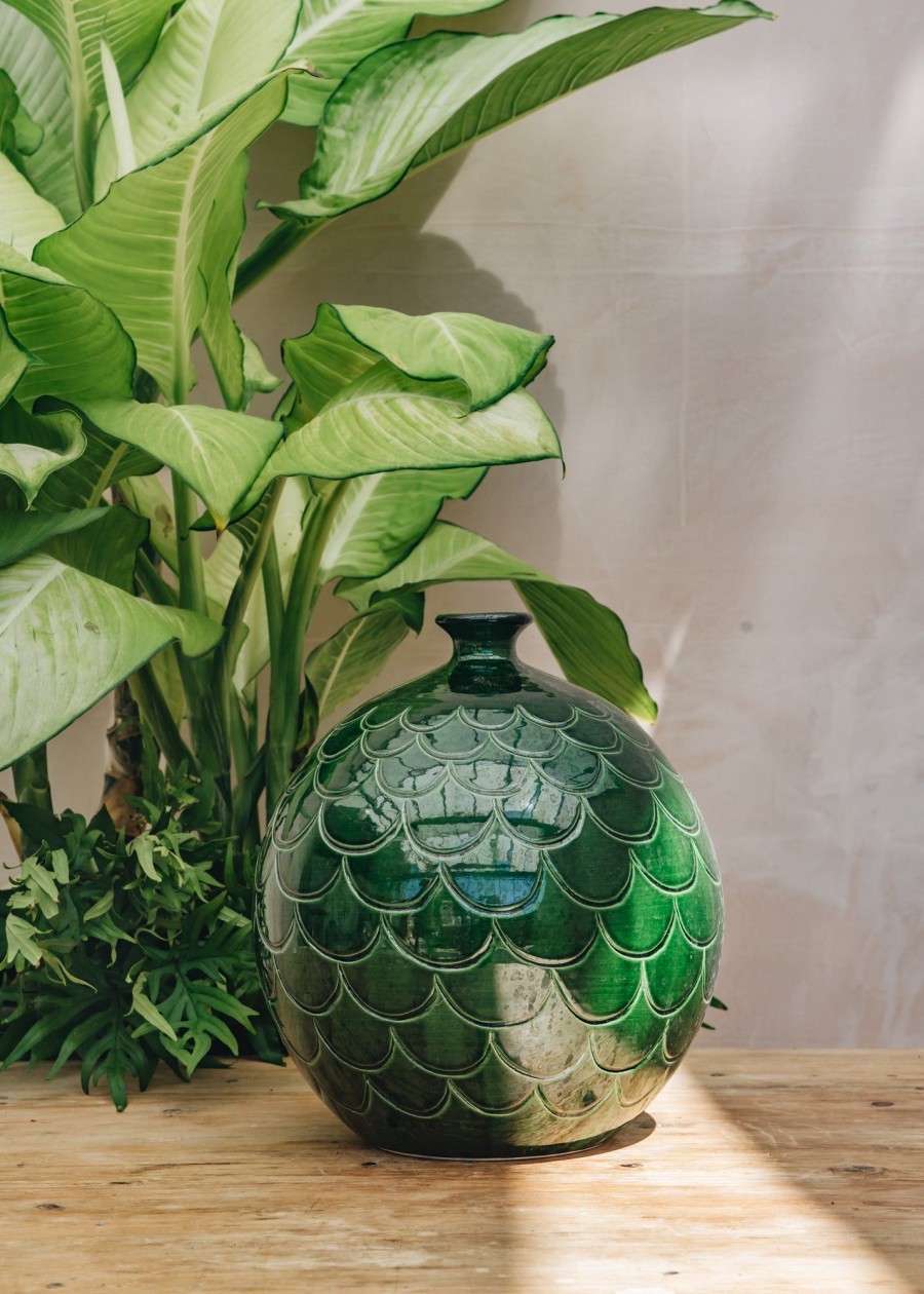 Interiors Bergs Potter Decorative | Emerald Misty Vases