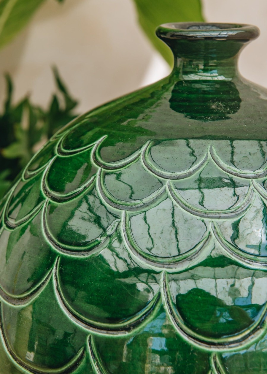 Interiors Bergs Potter Decorative | Emerald Misty Vases