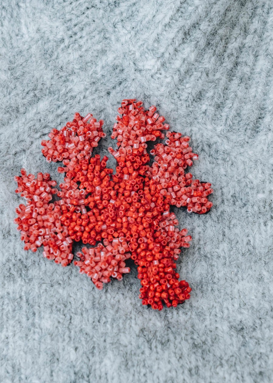 Clothing Trovelore Jewellery | Trovelore Coral Brooch