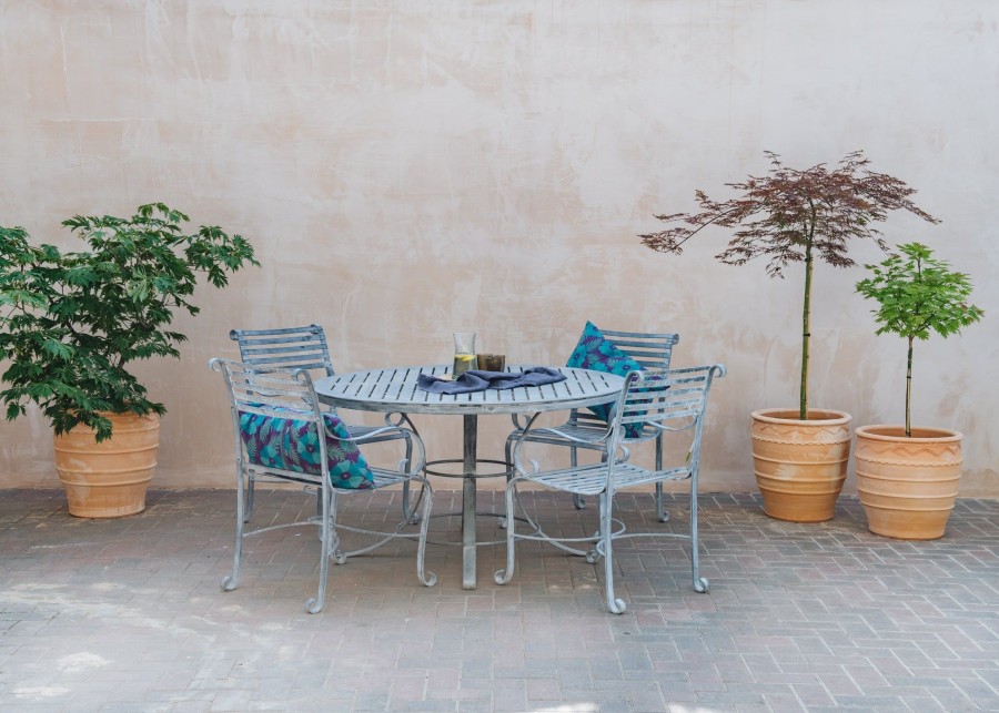 Outdoor Living Harrod Horticultural Metal Furniture | Buy Round Garden Dining Set