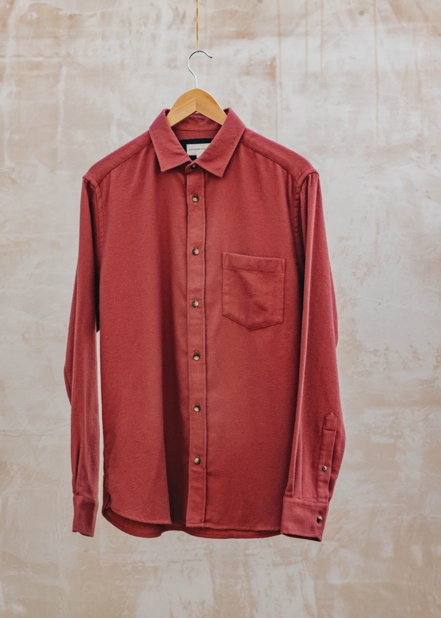 Clothing Beaufort & Blake Shirts | Beaufort & Blake Brushford Twill Shirt In Rust