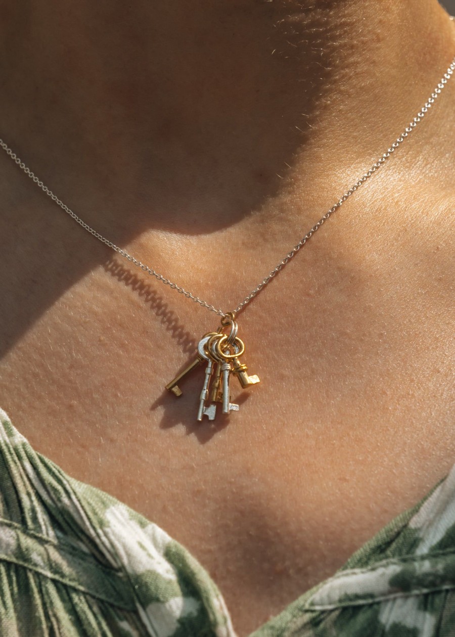 Clothing Alex Monroe Jewellery | Alex Monroe Bunch Of Keys Necklace