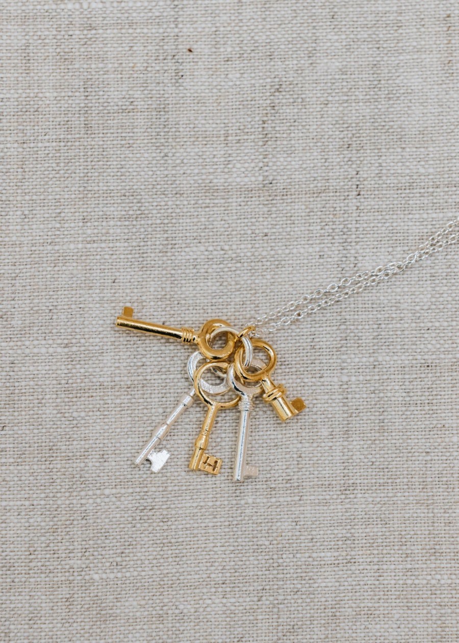 Clothing Alex Monroe Jewellery | Alex Monroe Bunch Of Keys Necklace