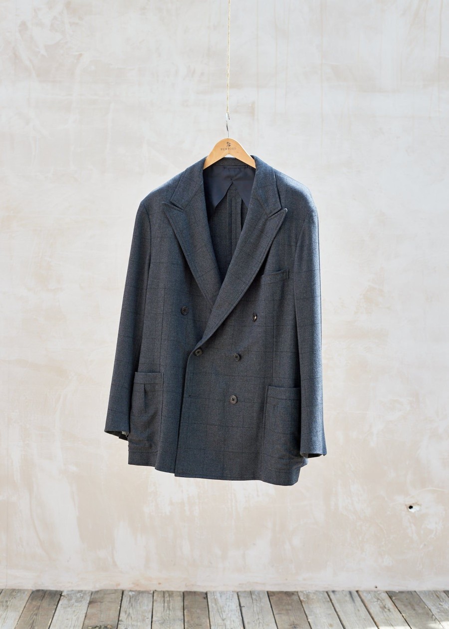 Clothing Kenny Ryder Outerwear & Coats | Ralph Lauren Pl Double Breasted Check Blazer - Xxxl